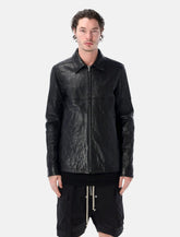 Rick Owens Brad leather jacket - | Spazio Pritelli