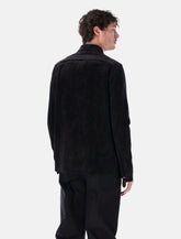 Rick Owens Brad suede leather jacket - | Spazio Pritelli