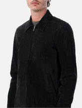 Rick Owens Brad suede leather jacket - | Spazio Pritelli