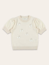 Bonpoint Leola embroidered sequin sweater - | Spazio Pritelli