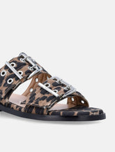 GANNI buckle two-strap sandals - | Spazio Pritelli