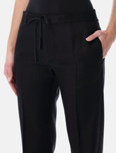 Maison Margiela black formal drawstring trousers - | Spazio Pritelli