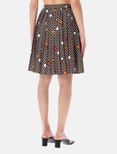 MM6 Maison Margiela pleated floral skirt - | Spazio Pritelli