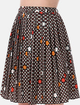 MM6 Maison Margiela pleated floral skirt - | Spazio Pritelli