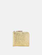 Comme des Garçons Wallet Gold Line small leather zip wallet - | Spazio Pritelli