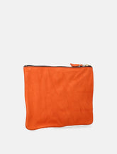 Comme Des Garcons Wallet Zip Pouch Textured Gold Logo Details - | Spazio Pritelli