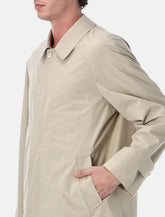 Cappotto classico in cotone beige di Prada - | Spazio Pritelli