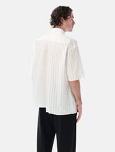 MM6 Maison Margiela two-tone cotton poplin shirt - | Spazio Pritelli