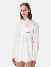 Sporty & Rich NY oversized white shirt - | Spazio Pritelli