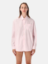 Sporty & Rich Signature Logo pink shirt - | Spazio Pritelli