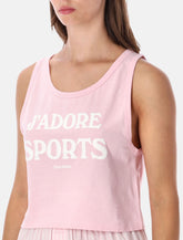 Sporty & Rich J’adore pink baby tank - | Spazio Pritelli