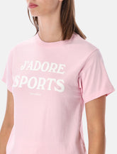 Sporty & Rich J’adore pink baby tee - | Spazio Pritelli