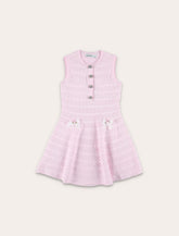 Self-Portrait lace bow knit girl's dress - | Spazio Pritelli