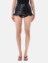 Self-Portrait faux leather shorts - | Spazio Pritelli