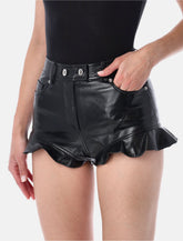 Self-Portrait faux leather shorts - | Spazio Pritelli