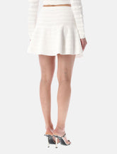 Self-Portrait pointelle knit mini skirt - | Spazio Pritelli