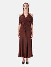 Self-Portrait Jersey drape midi dress - | Spazio Pritelli