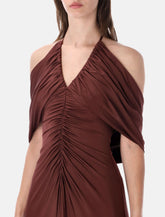 Self-Portrait Jersey drape midi dress - | Spazio Pritelli