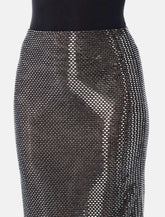 Self-Portrait rhinestone midi skirt - | Spazio Pritelli