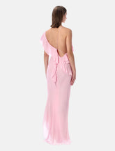 Self-Portrait Georgette frill maxi dress - | Spazio Pritelli