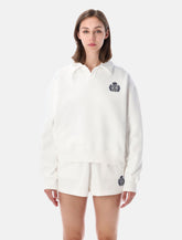 Sporty & Rich NY Crest polo sweatshirt - white - | Spazio Pritelli