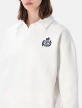 Sporty & Rich NY Crest polo sweatshirt - white - | Spazio Pritelli