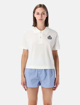Sporty & Rich white NY Crest pique polo - | Spazio Pritelli