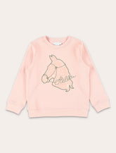 Stella McCartney Kids Stella Horse pink sweatshirt - | Spazio Pritelli
