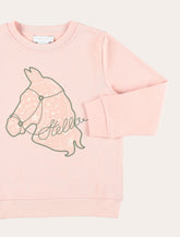 Stella McCartney Kids Stella Horse pink sweatshirt - | Spazio Pritelli