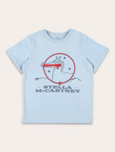 Stella McCartney Kids zip cotton T-shirt - | Spazio Pritelli