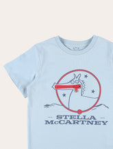 Stella McCartney Kids zip cotton T-shirt - | Spazio Pritelli