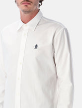 Prada embroidered logo cotton shirt - | Spazio Pritelli