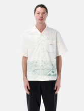Prada Shirt Look 1 Wave Print White - | Spazio Pritelli