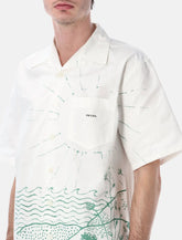 Prada Shirt Look 1 Wave Print White - | Spazio Pritelli