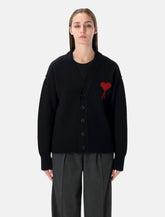 Ami Paris bwool Ami De Coeur cardigan - | Spazio Pritelli