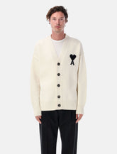Ami Paris bwool Ami De Coeur cardigan - | Spazio Pritelli