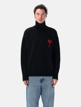 Ami Paris Wool Ami de Coeur Turtleneck - | Spazio Pritelli