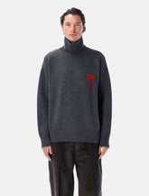 Ami Paris Wool Ami de Coeur Turtleneck - | Spazio Pritelli