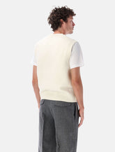 Ami Paris merino wool Ami de Cœur vest - | Spazio Pritelli