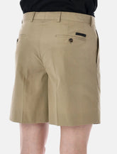 Prada tailored cotton bermuda shorts - | Spazio Pritelli