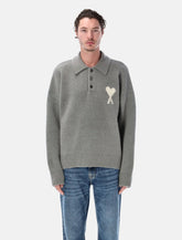 Ami Paris alpaca Ami de Cœur polo - | Spazio Pritelli
