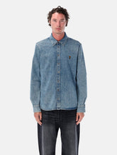 Ami Paris Ami de Coeur denim shirt - | Spazio Pritelli