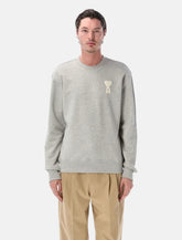 Ami De Coeur grey cotton sweatshirt - | Spazio Pritelli