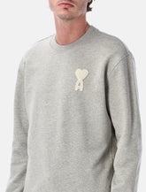 Ami De Coeur grey cotton sweatshirt - | Spazio Pritelli