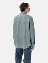 Vans moss Premium Dobby stripe long sleeve shirt - | Spazio Pritelli