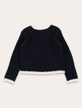 Bonpoint Marlys girls' navy cardigan - | Spazio Pritelli