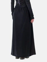 Our Legacy draping black Beach skirt - | Spazio Pritelli