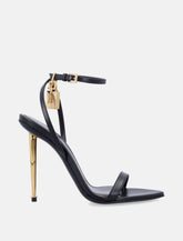 Tom Ford padlock black leather sandals - | Spazio Pritelli
