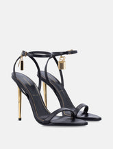 Tom Ford padlock black leather sandals - | Spazio Pritelli