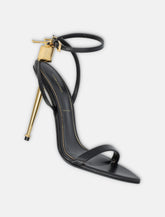 Tom Ford padlock black leather sandals - | Spazio Pritelli